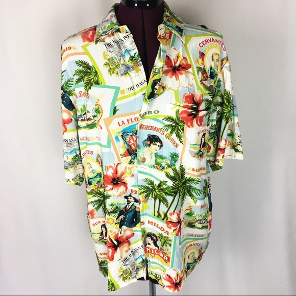 Jams World Other - Jams World Calvano Print Hawaiian Shirt Medium